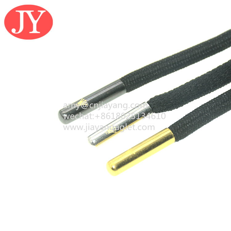 Cheap Jiayang custom seamless brass tips shoe lace sring cord end laces aglet end plate rope tippings for sale