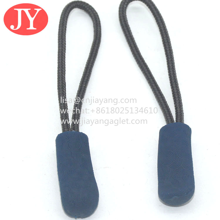 Cheap Jiayang 2021new style garment accessories Latest Design Best Price Plastic Embossed Zipper Puller For Handbag for sale