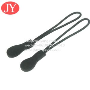 Cheap 3d embossed logo PVC black color reflective zipper pull tag label customized logo for sale