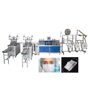 Cheap Fully Automatic 2 Lines Medical Mask Disposable Face Mask Making Machine for sale