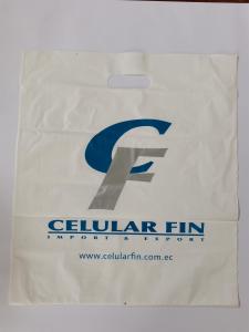 China Bright ISO9001 Hard Plastic Bag With Handles Custom Die Cut Plastic Bags on sale