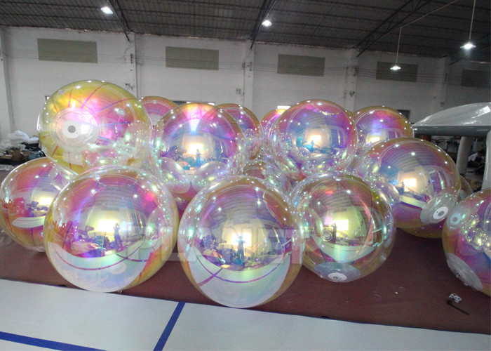 Cheap Wedding Decoration PVC Reflective Huge Inflatable Christmas Balls Giant Inflatable Mirror Ball for sale
