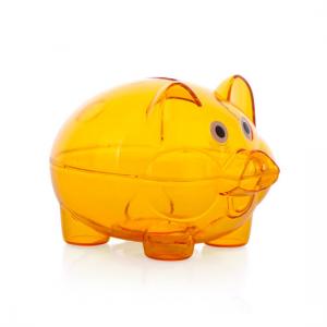Cheap Portable Multi Color Transparent Piggy Bank For Toddle Money Saving for sale