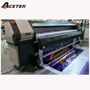 Cheap 3.2m 10ft Outdoor Solvent Printer , Multicolor Konica Solvent Printer for sale