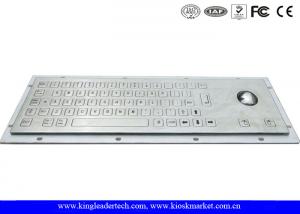 Cheap Robust Panel Mount Industrial Metal Keyboard With Flat Keys for sale