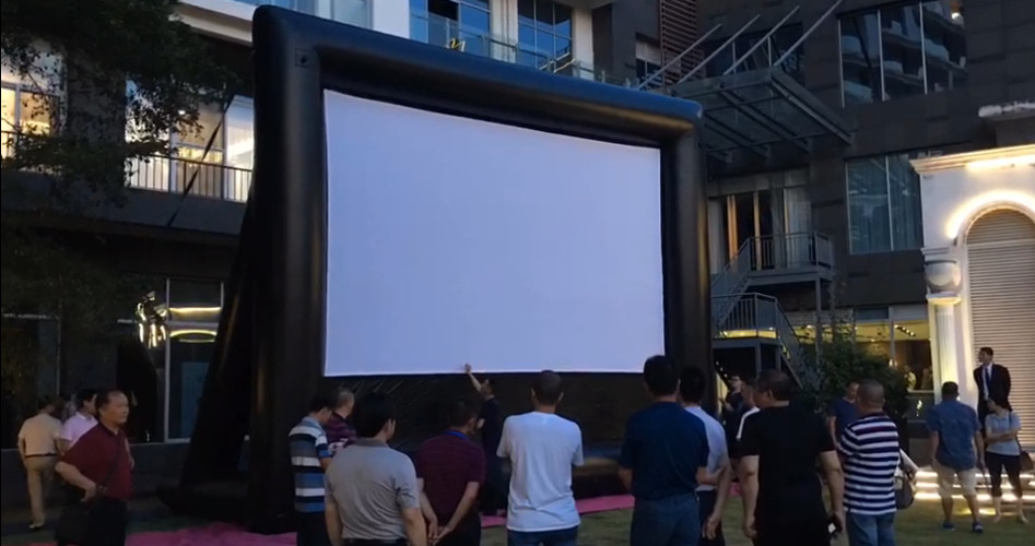 Cheap Outdoor Theater Outdoor Screen Removable Portable Air Projector Screen Inflatable Screen for Outdoor Cinema for sale