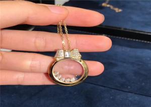 Cheap 42cm 0.48ct 18k Rose Gold Diamonds Pendant Necklace 795020-5201 for sale