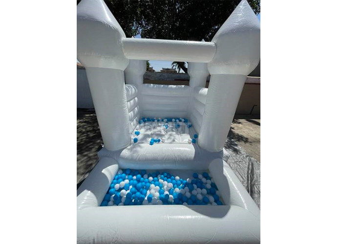 Cheap Mini Inflatable Bouncer Castle White Toddler Inflatable Bounce House With Ball Pit Pool for sale