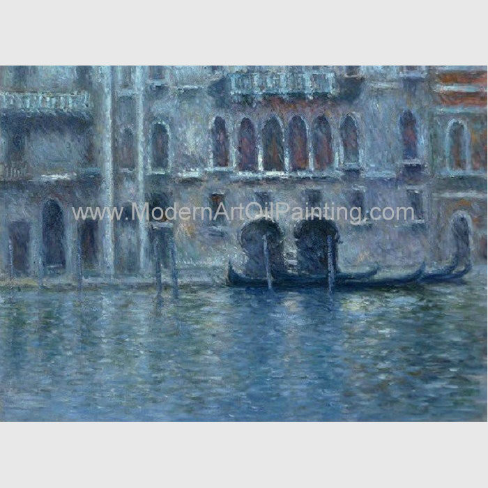 Cheap Canvas Claude Monet Oil Paintings Reproduction Palazzo Da Mula At Venice Wall Decor for sale