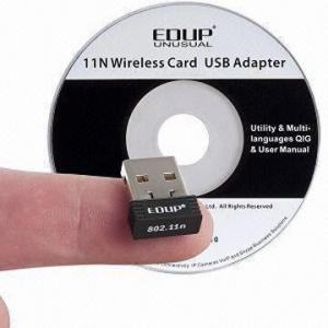 Cheap Wireless USB Adapter with USB2.0 Mini 802.11, Supports Microsoft's Windows Vista/7 Operating Syste for sale