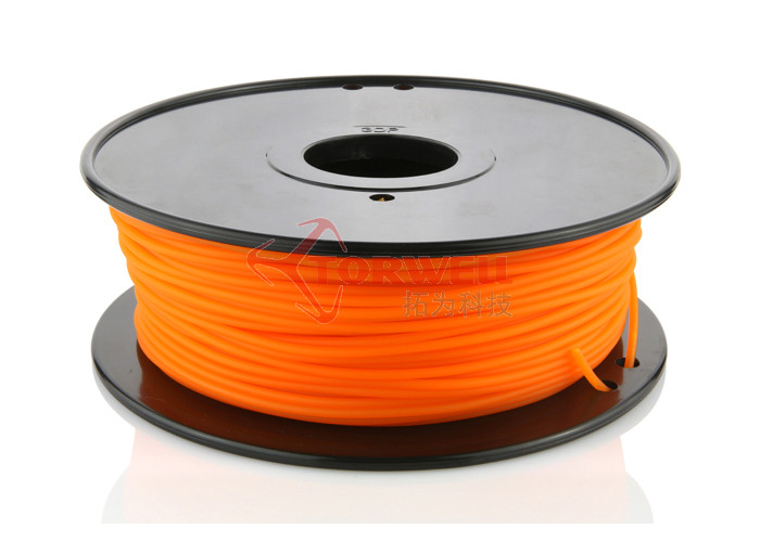 Cheap 3MM Plastic 3D Printer ABS Filament Orange For Reprap MakerBot , 3D Printing Materials for sale