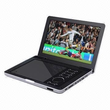 Cheap 12-inches Portable DVD Player, Supports TV, Game, USB, Card Reader, DivX and DVB-T, Digital LCD for sale