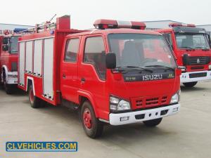 Cheap ISUZU 600P Firefighter And Fire Truck 130hp 4000L 500L Foam Tank for sale