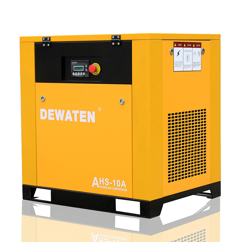 Cheap China good price stationary 10hp 7.5kw screw air compressor 8bar for sale