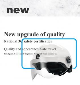 China 1080P Adult Motorcycle Helmet Camera White Matte Black Half Face Helmet OEM ODM on sale