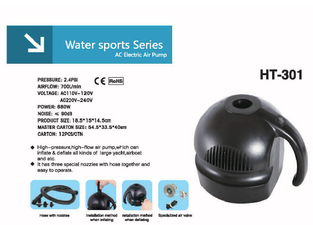 Cheap HT-301 AC Electric Air Pump In Water Sport for sale