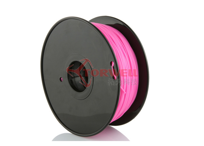 Cheap ABS 1.75mm Pink Makerbot 3D Filament Printing Consumables , Round Shape for sale