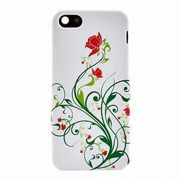Cheap Flower Pattern Soft TPU Case for iPhone 5, OEM Orders are Welcome for sale