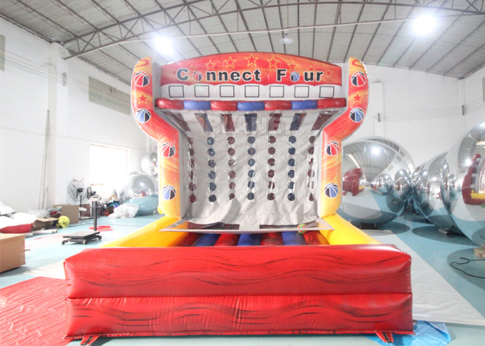 Cheap Giant Party Rental Inflatable Connect 4 Basketball Game Target Shooting Inflatable Basketball Hoop for sale