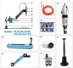 Cheap Acrylic M3-M12 Pneumatic Air Tapping Machine Quick Change High Precision for sale