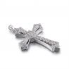 Buy cheap Overlap III 925 Silver CZ Pendant 4.53g Sterling Silver Cubic Zirconia Cross from wholesalers