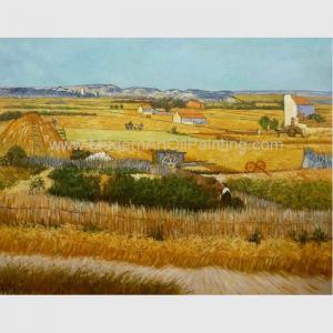 Cheap Yellow Vincent Van Gogh Oil Paintings Harvest Oil Painting On Canvas for sale