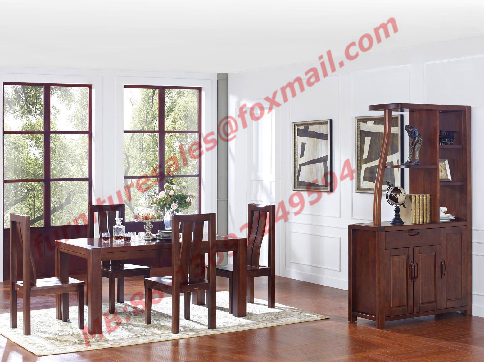 Cheap Rectangular Table made by Solid Wooden in Dining Room Set for sale