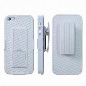 Cheap Back Jacketed Protective Case for iPhone 5, Made of PC for sale