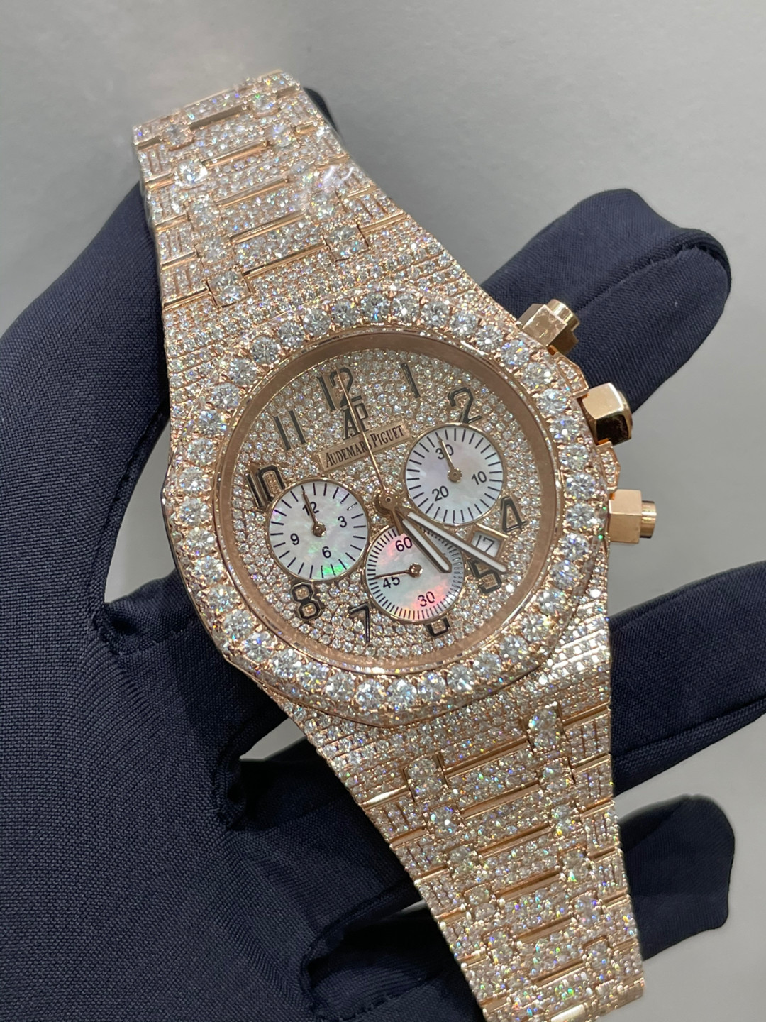 Cheap Iced Out Rhinestones Diamond Quartz Watches Stainless Steel Hip Hop Jewelry for sale