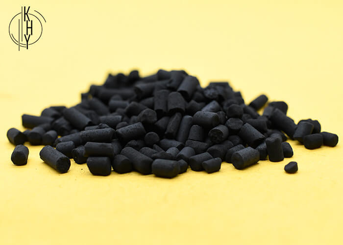 Cheap 4mm Sulfur Impregnated Activated Carbon Pellets For Gas / Water Purification for sale