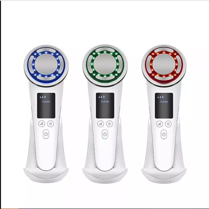 Cheap New Product RF EMS Frequency Radio Beauty Device LED Face Massage Sonic Vibration Facial Rejuvenation Instrument for sale