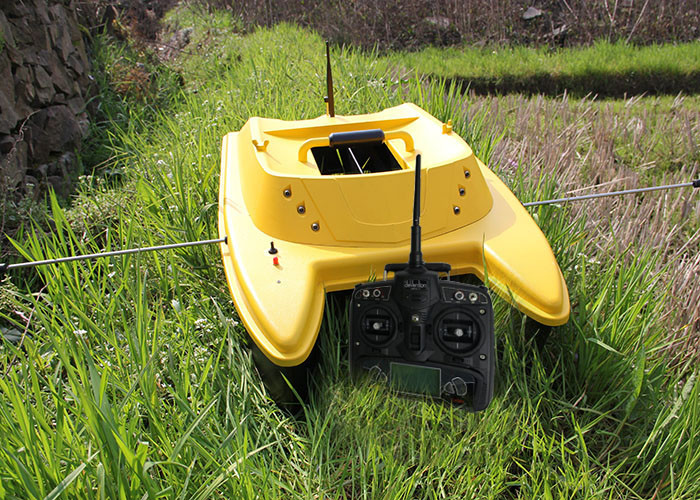Cheap Yellow catamaran rc remote control fishing boat DEVC-303M3 style radio control for sale
