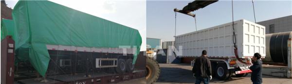 TITAN triple axle 60 ton new dump tipper truck trailers for sale