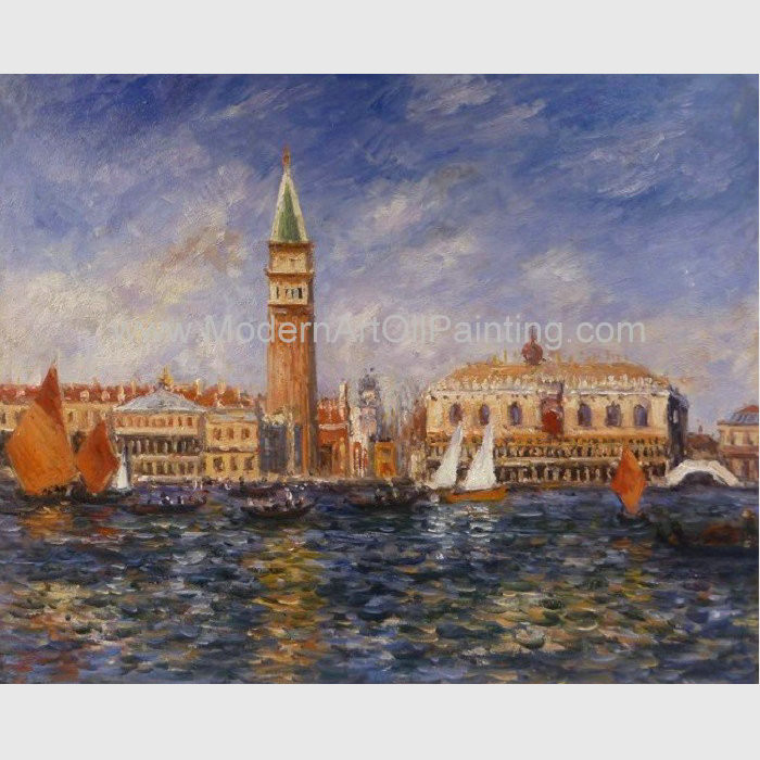 Cheap Renoir Impressionist Paintings Art Reproductionon Canvas Doges Palace Venice for sale