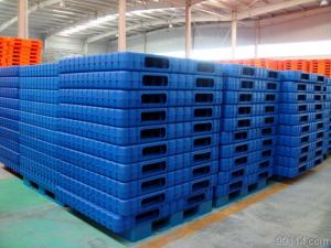 China Recycled and steel reinforced double sides euro plastic pallet on sale on sale