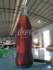 Cheap ASTM 4m Tall Advertising Inflatable Coca Cola Bottle for sale