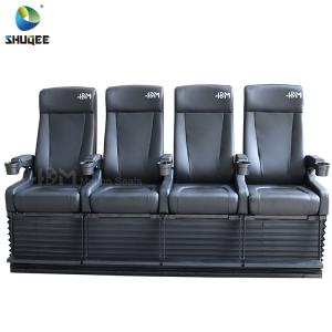 Cheap 4D Cinema System PU Leather Motion Seat Black Color With 40 Seats for sale