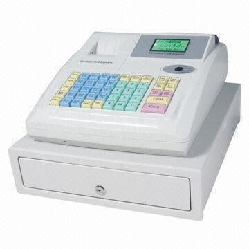 Cheap Electronic Cash Register, Connects with Barcode Scanner and Thermal Receipt Printer for sale
