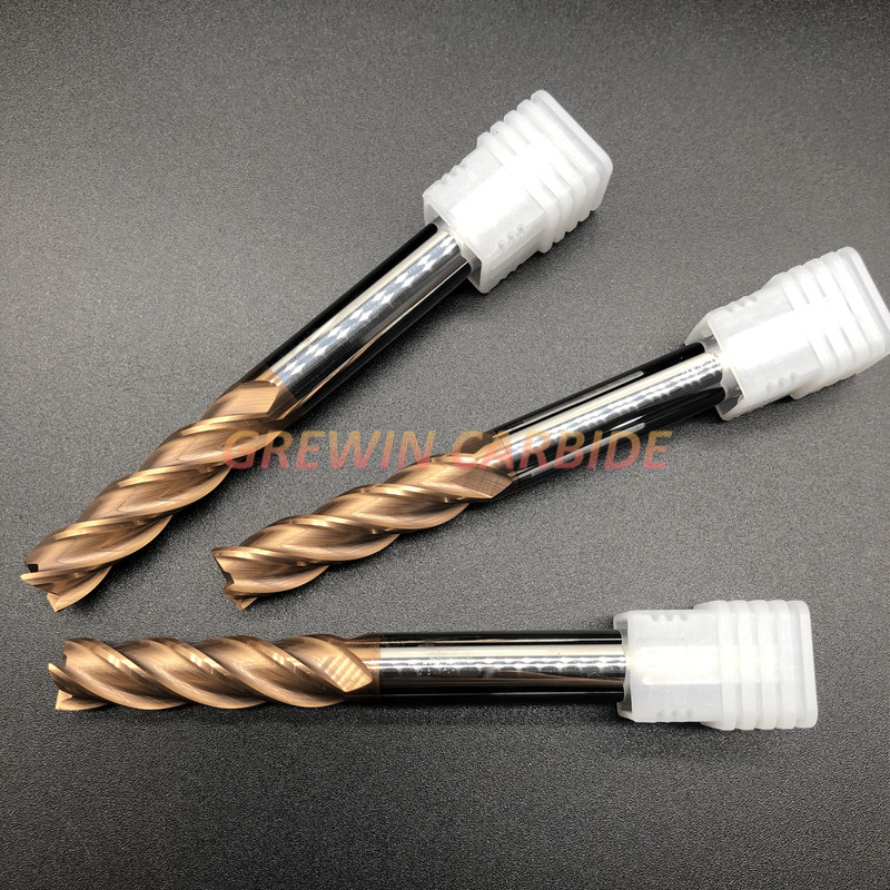 Cheap Solid Carbide Machine Tool 4 Flute Square End Mill Cutter For Metal Milling for sale