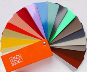 Cheap Ral K5 Paint Color Cards / Chart Paperboard Material Folded Leaflet Binding for sale