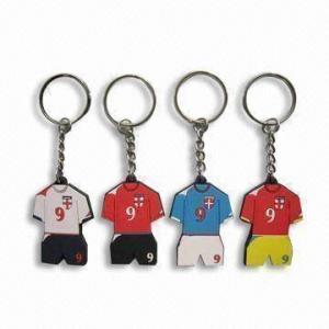 Cheap PVC Keychain, Customized Designs and Logos Welcomed, Popular for Promotional Gifts for sale