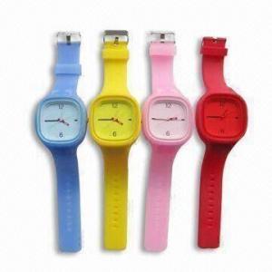 Cheap Jelly Watches, Made of Silicone, Flexible and Stylish, Available in Various Colors for sale