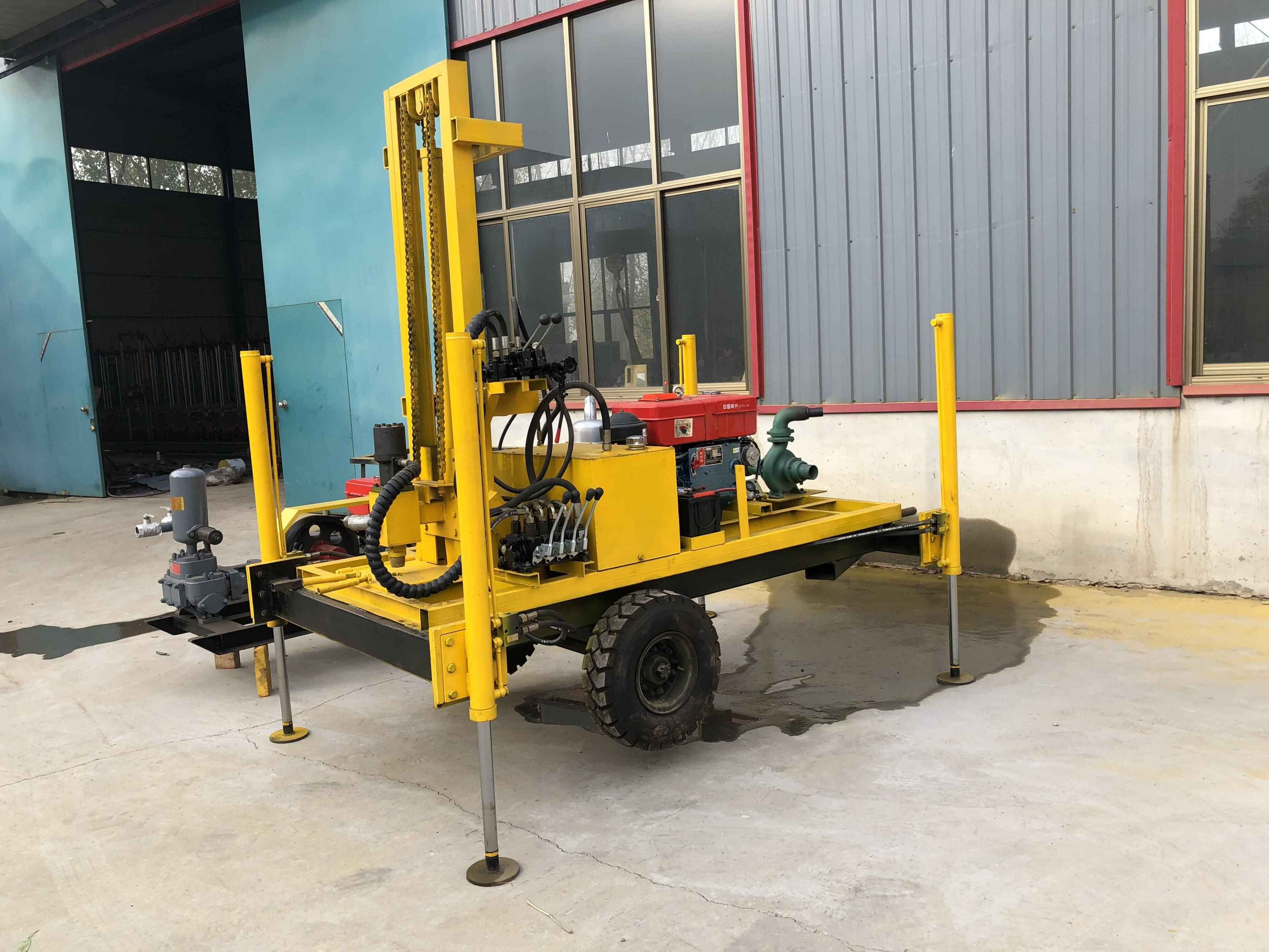 Cheap Dia300mm Borehole Drilling Machine , ISO Hydraulic Well Drilling Rig for sale