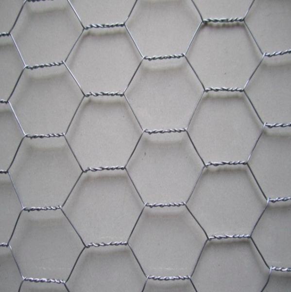 1 inch Galvanized Hexagonal Wire Mesh Netting Silver 0.7mm Diameter For Cage