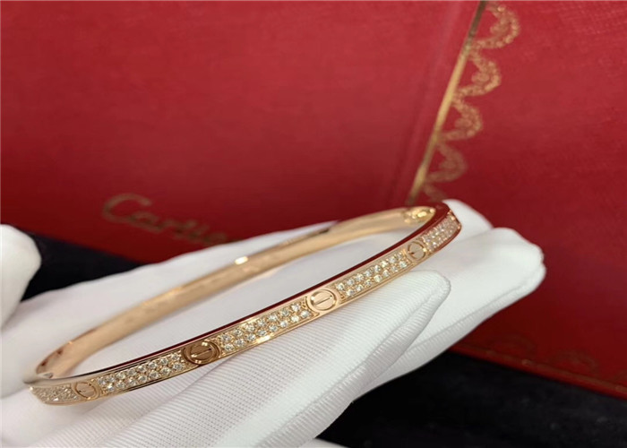 Cheap Pave Diamonds N6710717 0.95ct 18k Pink Gold Bracelet Cartier cartier jewelry near me for sale