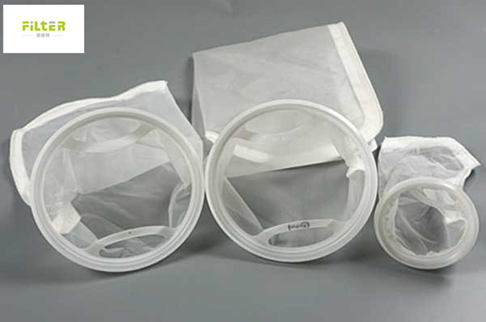 Cheap Plastic Ring Welded Liquid Filter Bag PP / PE / Nylon Mesh 100 Micron for sale