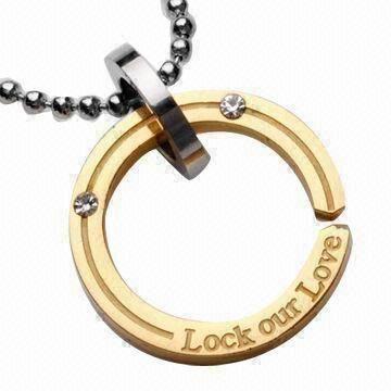 Cheap Pendant Necklaces, Stainless Steel Pendant, Titanium Pendant, Plating Gold Jewelry for sale