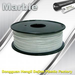 Cheap Marble 3D High Strength Printer Filament 3mm / 1.75mm , Print temperature 200°C - 230°C for sale