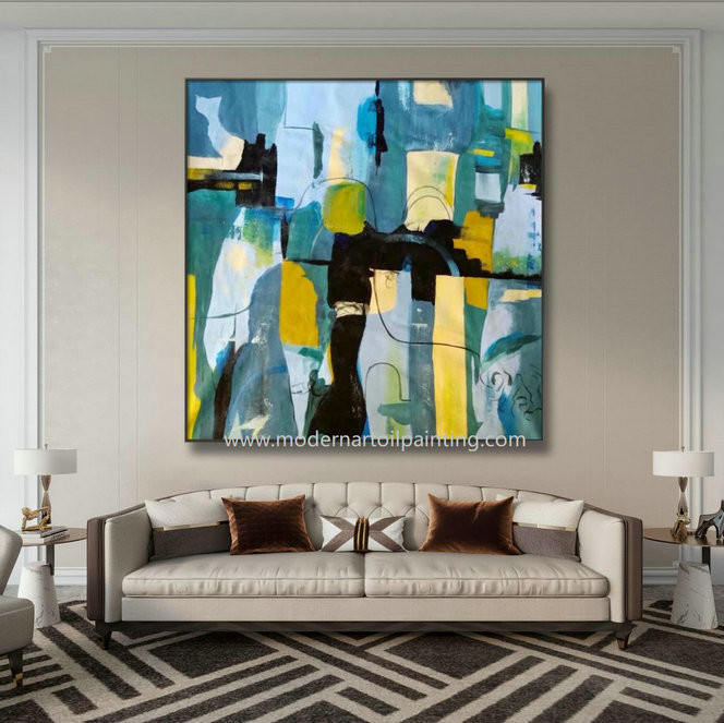 Cheap Living Room Decorative Abstract Art Canvas Paintings Unframed Wall Art Oil Painting for sale