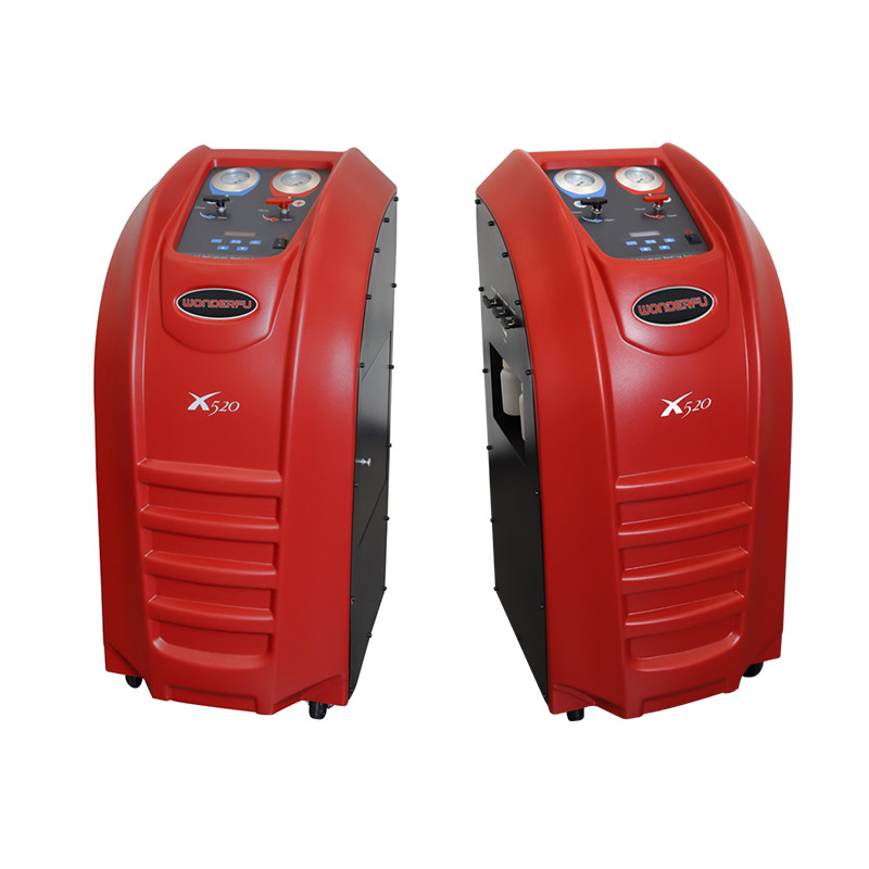 Cheap Metal ABS Auto AC Recovery Machine With Fan Condenser R134a 5.4m3/h for sale